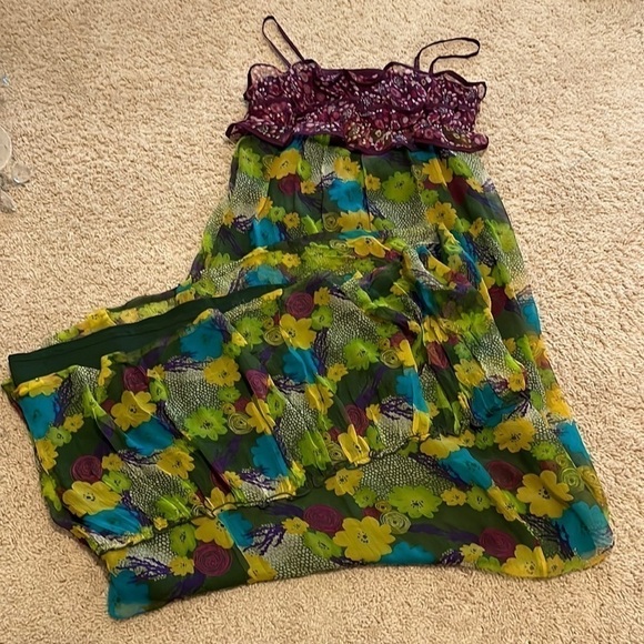 Sugar lips mixed print maxi dress - Picture 2 of 9